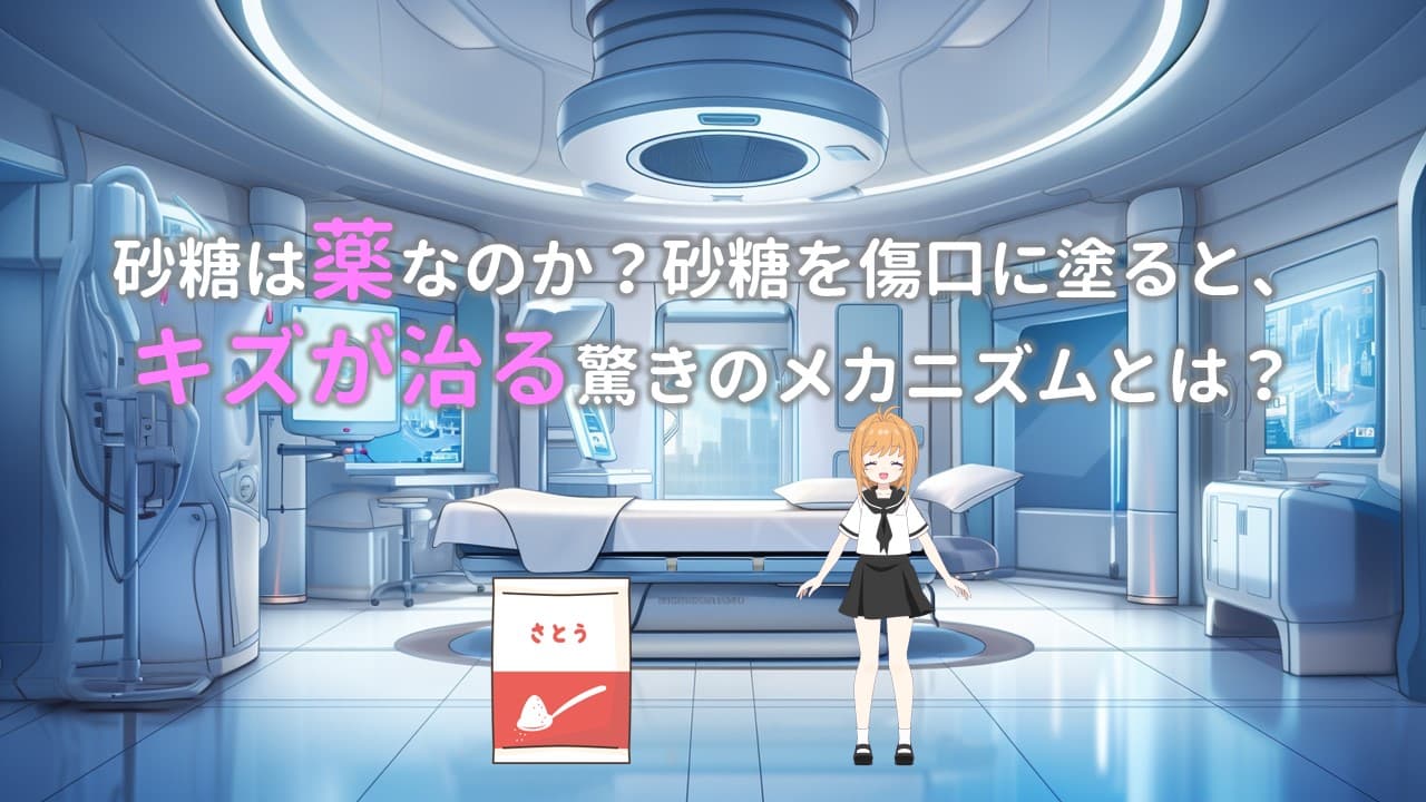 砂糖は薬なのか？砂糖を傷口に塗るとキズが治るその驚きのメカニズムとは？